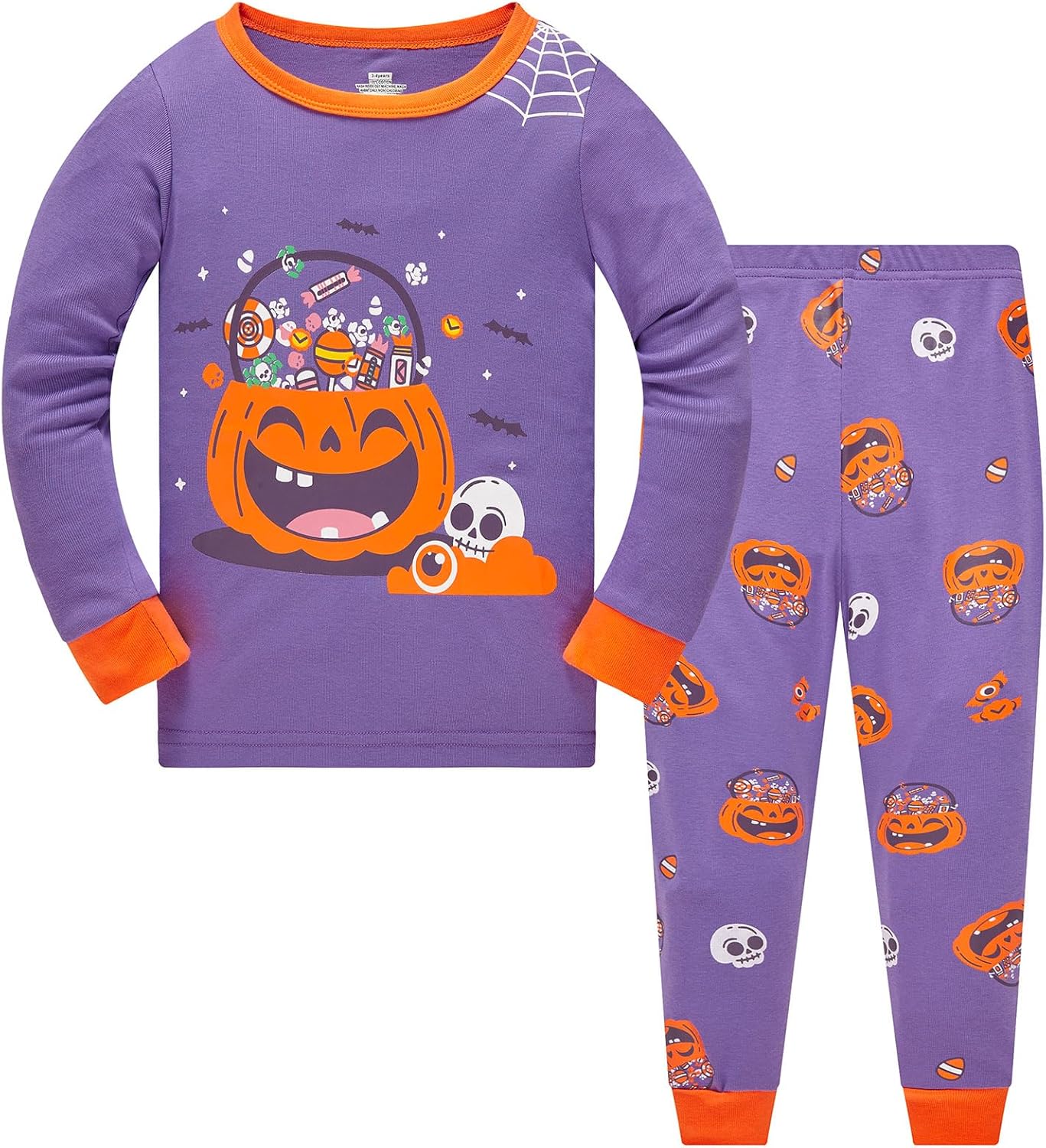 TEDD Girls' Pyjamas, Cotton, Cute, Unicorn, Long Sleeves, Two-Piece Pyjamas Set, Kids’ Sleepwear, Winter, Christmas, Sizes 1-12 Years