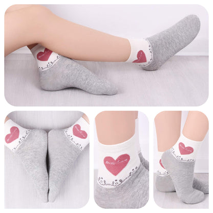 L&K-II 10er Kindersocken Mädchen Sneakersocken Baumwolle Mehrfarbig bunt Frühling Herbst 2823
