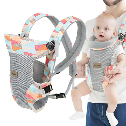 Baby Tragetuch, Multifunktional Baby Carrier, Ergonomische Verstellbar Atmungsaktiv Rückentrage, 4-in-1 Baby Bauchtrage Für Babys Von 0-36 Monaten, A
