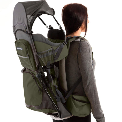 Luvdbaby Kraxe Kindertrage bis 18 Kg - Ergonomisch Kindertragerucksack für Kinder - Premium Toddler Carrier - Baby Tragerucksack - Babytrage Rückentrage Kleinkind - Rucksack mit Kindersitz