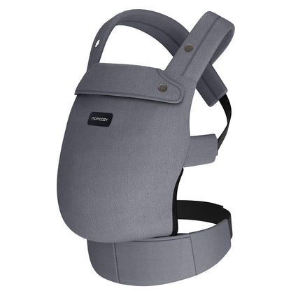 Momcozy Babytrage aus 100% Baumwolle – Baby Carrier für Kleinkind (3-24 Monate, 3,2-20 kg) · Ergonomische M-Position · X-Rücken · Taillengurt 64-127cm, Khaki