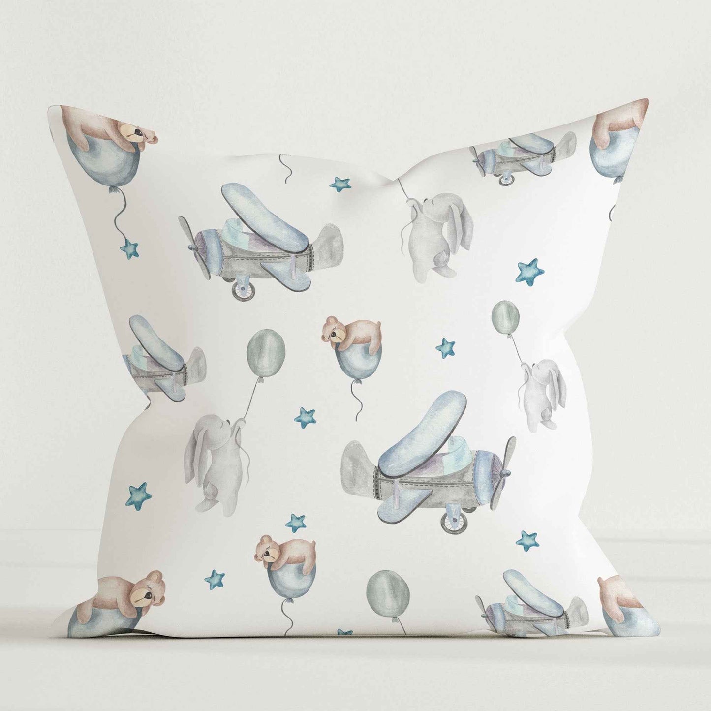 “Flugzeuge” Premium Kinder Dekokissen