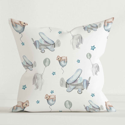 “Flugzeuge” Premium Kinder Dekokissen