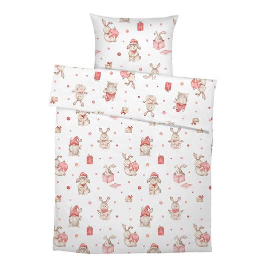 “Weihnachtshasen” Premium Kinderbettwäsche
