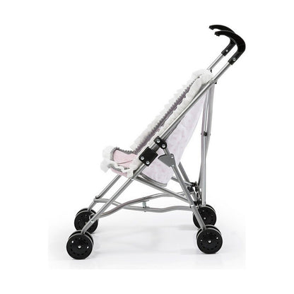 Puppensitz Reig Regenschirm Weiß Rosa Punkte - Meloni2