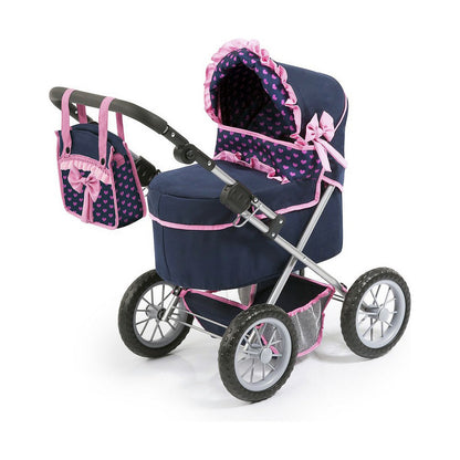 Puppenwägelchen Reig 45 cm Marineblau - Meloni2