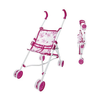 Puppenwägelchen Reig Biegsam Rosa 25,5 x 41,5 x 55,5 cm - Meloni2