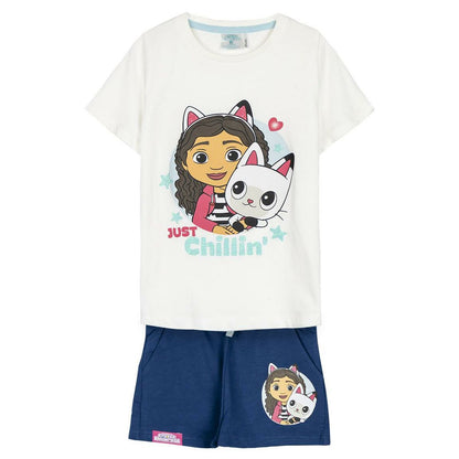 Schlafanzug Für Kinder Gabby's Dollhouse Blau Beige - Meloni2