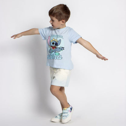 Schlafanzug Für Kinder Stitch Hellblau - Meloni2
