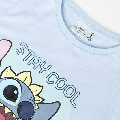 Schlafanzug Für Kinder Stitch Hellblau - Meloni2