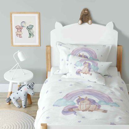 “Mein liebes Einhorn” Premium Kinderbettwäsche