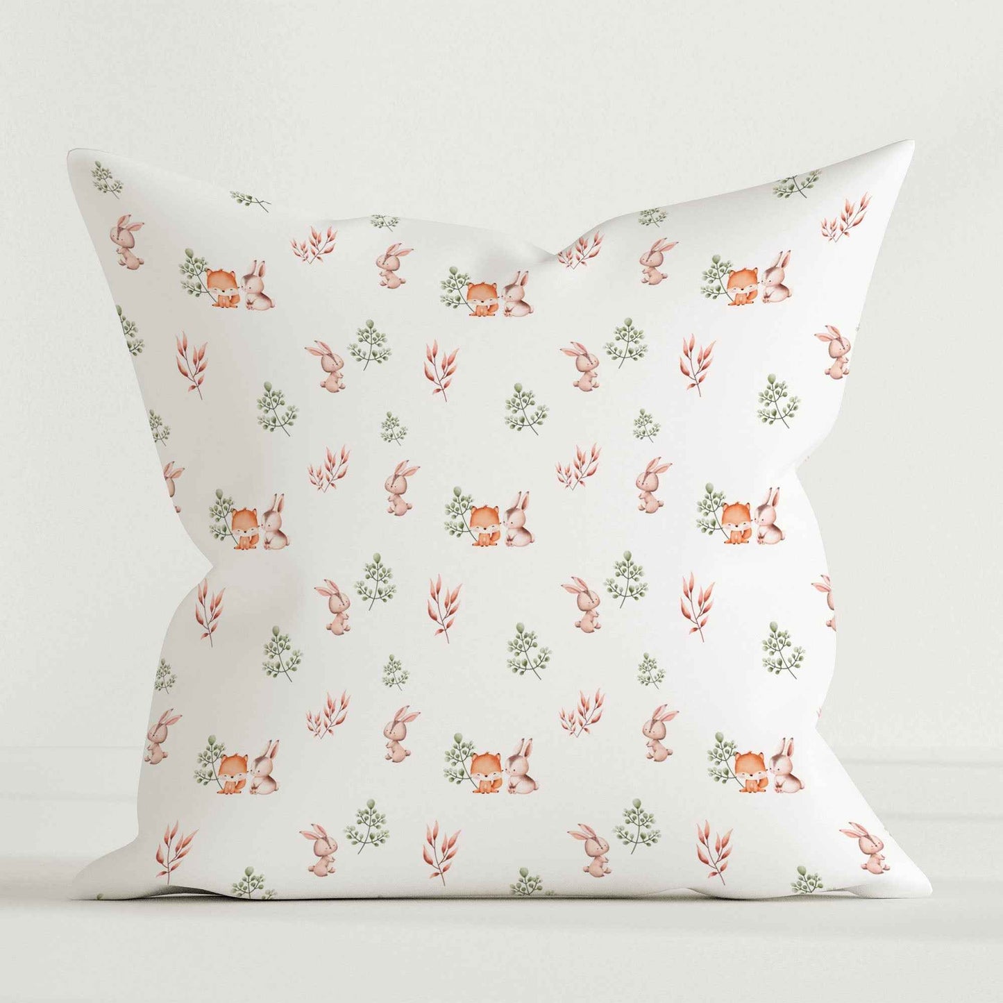 “Fuchs und Hase” Premium Kinder Dekokissen