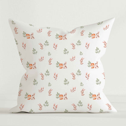 “Fuchs und Hase” Premium Kinder Dekokissen