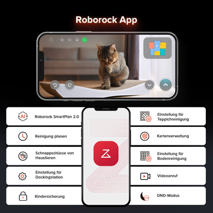 Roborock Saros 10R Saugroboter mit Wischfunktion & abnehmbarem Wischmopp