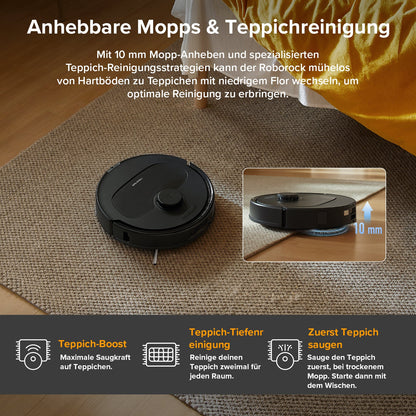 Roborock QV 35A Saugroboter Set (verbessert von Qrevo S) mit Multifunktionsdock (mit Staubsaugerbeutel*2 Stück)