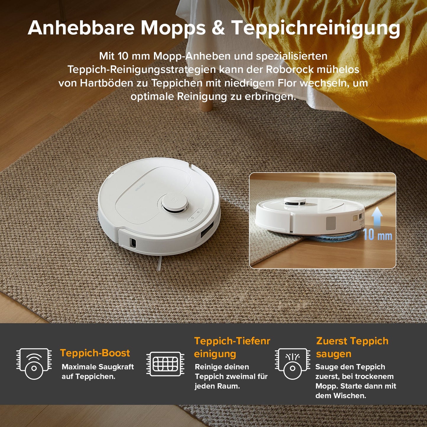 Roborock QV 35A Saugroboter mit Multifunktionsdock
