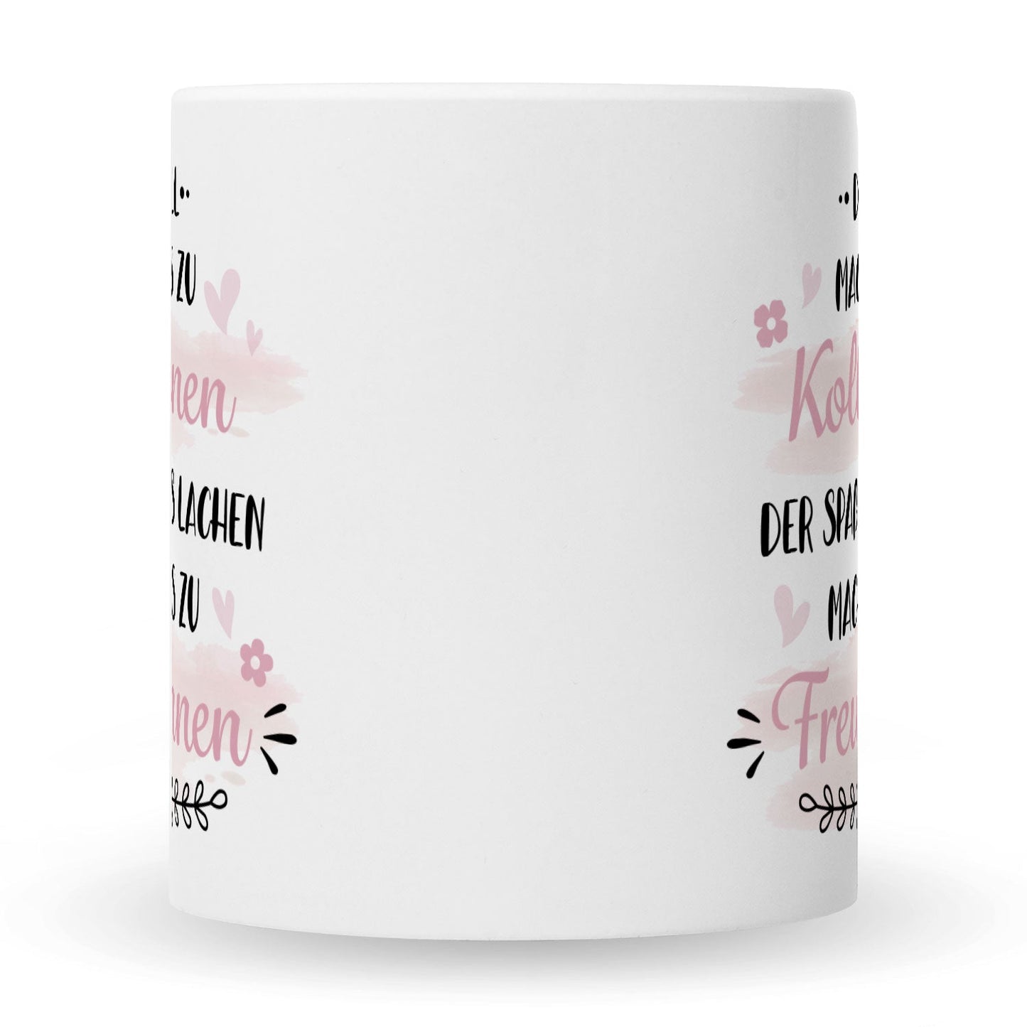 Bedruckte Tasse mit Spruch Der Zufall machte uns zu Kolleginnen