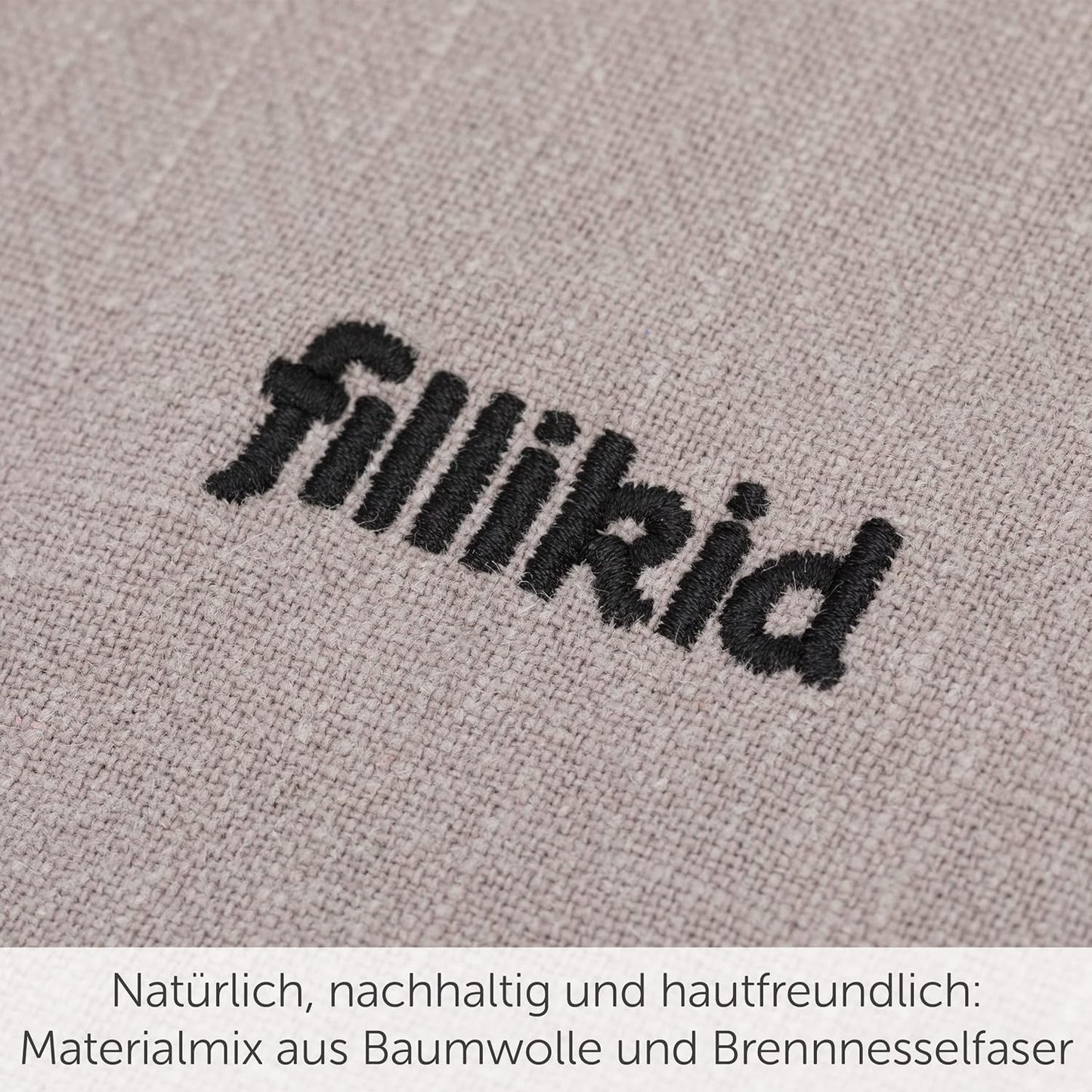 Fillikid Babytrage Natural ab 3,5-20 kg für Bauch-, Hüft und Rückentrageposition - Grau