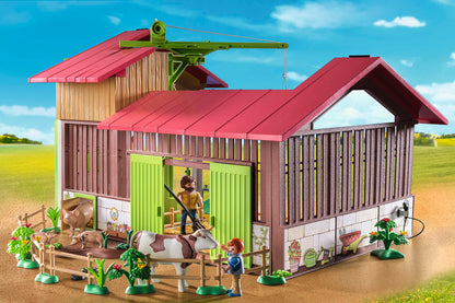 PLAYMOBIL Country 71441 Gemütliches Bauwagencafé, spielerisches Lernen mit liebevoll gestaltetem Bauwagen, detailreicher Austattung und einem Gänseteich, nachhaltiges Spielzeug für Kinder ab 4 Jahren