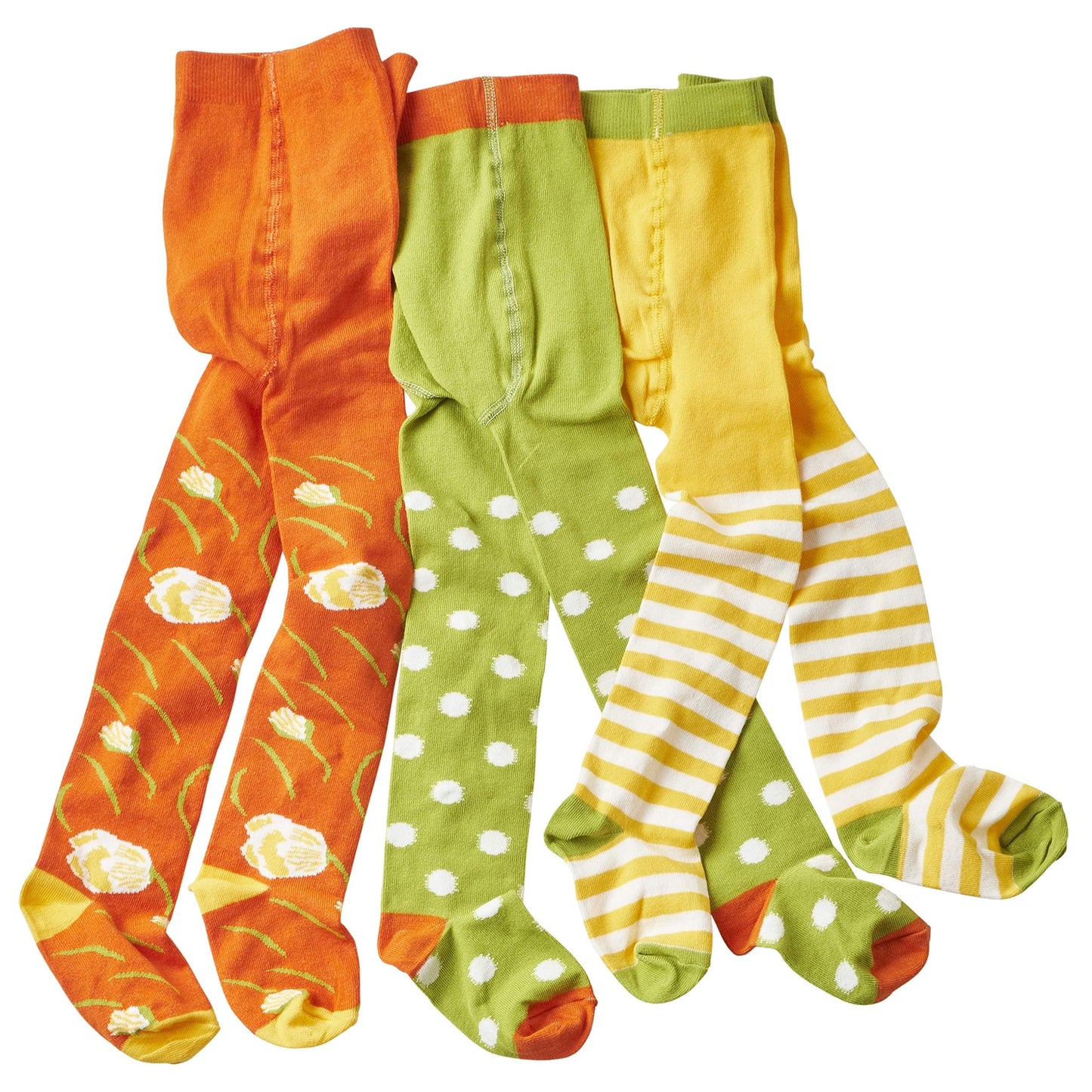wellyou Children's Tights Girls & Boys - Set of 3 Baby Tights with Pattern - Colourful Cotton Tights Made of Oeko-Tex Certified Materials (Size 62-146)