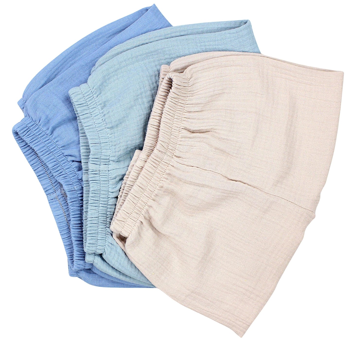 TupTam Baby Unisex Boys Muslin Trousers Girls Lightweight Summer Trousers Muslin Trousers Pump Trousers Pack of 3