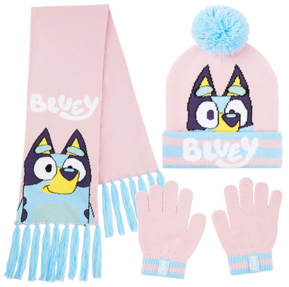 BlueY Girls' Winter Hat, Scarf and Glove Set - Children's Gifts