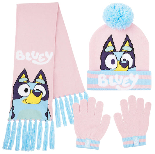 BlueY Girls' Winter Hat, Scarf and Glove Set - Children's Gifts