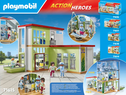 PLAYMOBIL | Action Heroes | Kinderarzt mit Teddybär | nachhaltiges Spielzeug für Kinder ab 4 Jahren | 71619