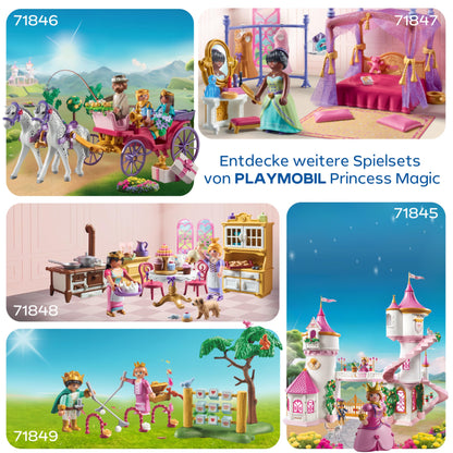 PLAYMOBIL | Princess Magic | Prinzessinnenschloss mit Königspaar | Prinzessinnen Spielzeug | Schloss Spielset | Märchen Spielzeug für Kinder ab 4 Jahren | 71845
