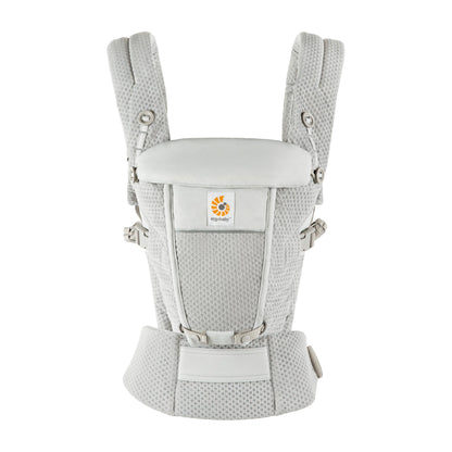 Ergobaby Adapt Babytrage für Neugeborene ab Geburt, 3-Positionen SoftFlex Mesh Ergonomische Babybauchtrage Rückentrage Baby-Tragetasche, Natural Beige, 1 Einheit