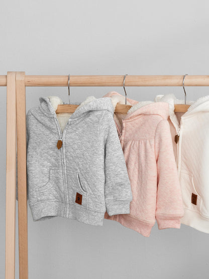 Simple Joys by Carter’s Baby Girls‘ Kapuzenpullover mit Sherpa-Linter Säuglings- und Kleinkind-Oberbekleidungsjacken
