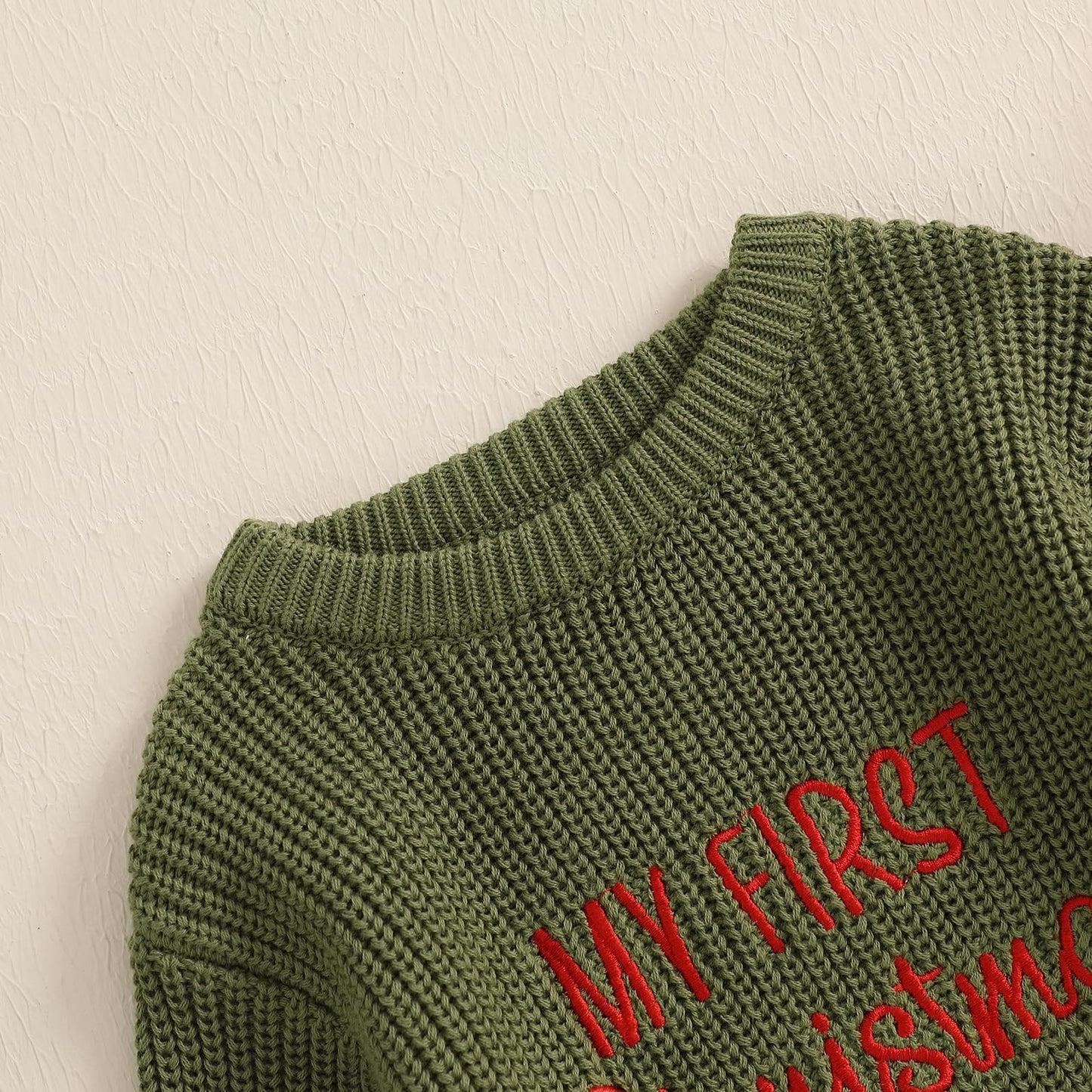 Geagodelia Knitted Christmas Romper Baby Girl Boy Christmas Jumper My First Christmas Newborn Baby Jumper Romper Bodysuit Christmas Jumper