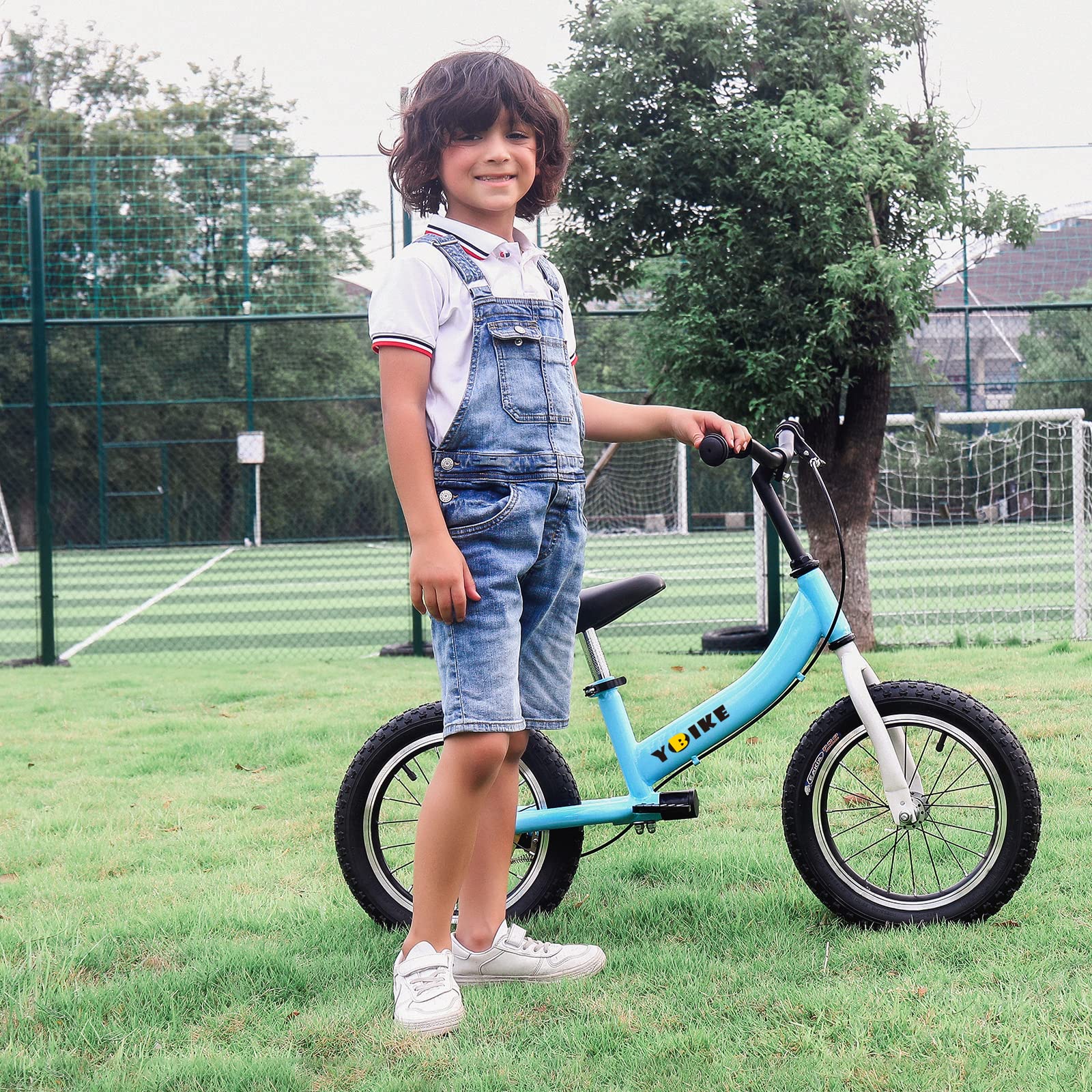 YBIKE 2 in 1 Laufrad, Kinderlaufrad und Kinderfahrrad Dual-Use-Funktion, geeignet für Kinder im Alter von 1-7, 12,14,16 Zoll mit Bremse, Pedal, Trainingstheorie - Meloni2