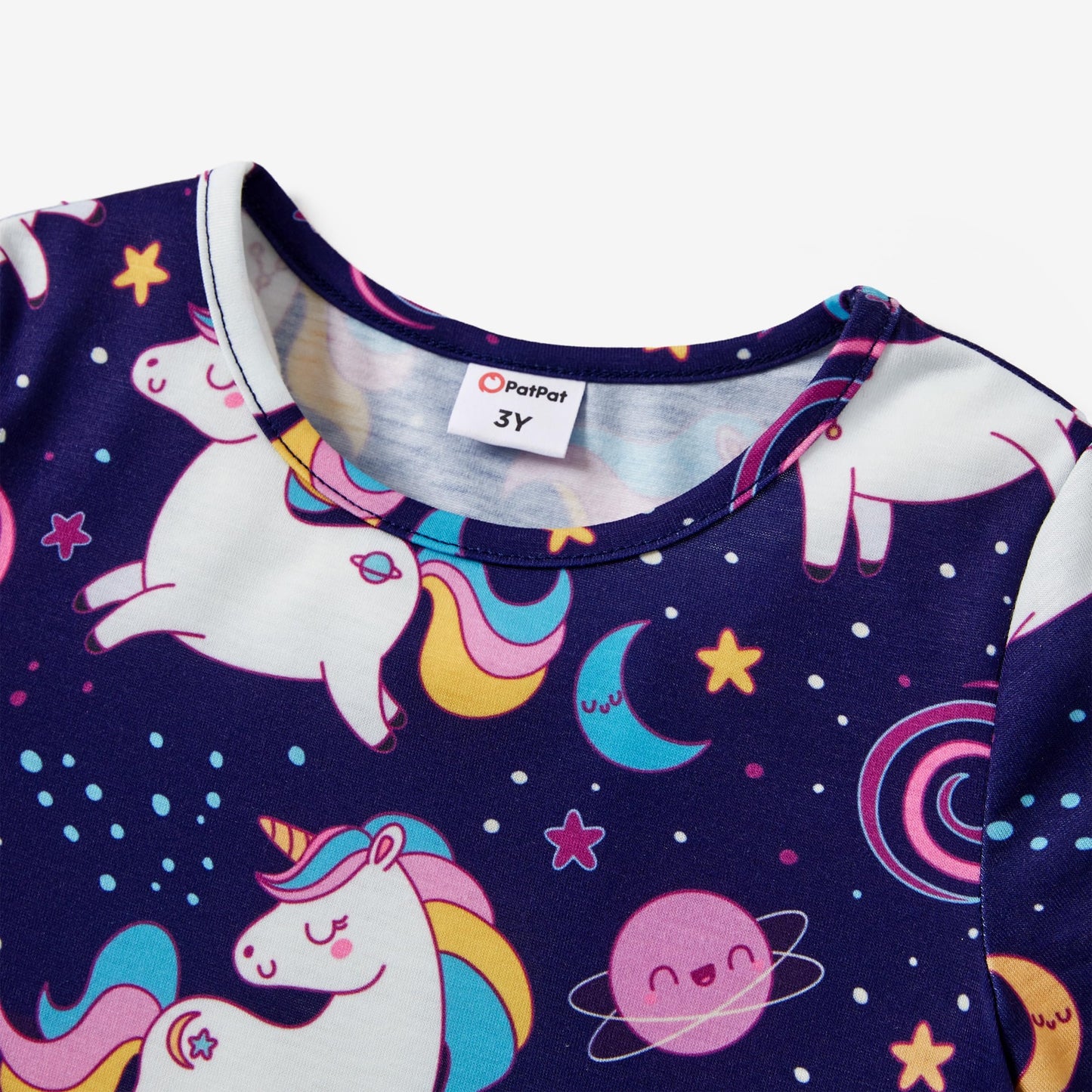 PATPAT Mädchen Kleid Set, Packung mit 3 Sommerkleider mit Kurzen Ärmeln und Rüschen in 3 verschiedenen Prints, Hochzeit Geburtstag Party Bankett Urlaub, Prinzessin Kleider für Mädchen 2-7 Jahre