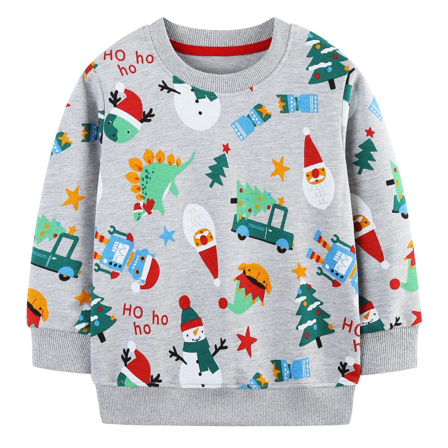Boys' Pullover Sweatshirt Kids Casual Long Sleeve Tops Animal Aeroplane Winter Warm Striped Tops Age 2-7 Years