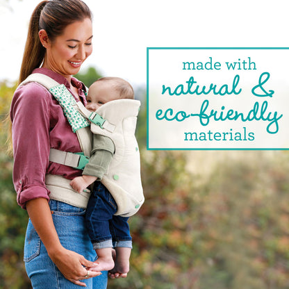 Infantino Flip Advanced 4-in-1 Babytrage, Ergonomisch, Umwandelbar, mit Blickrichtung Nach Innen und Außen, Vorne und Hinten Tragbar für Neugeborene bis Kleinkinder von 3,6-14,5 kg, Grau