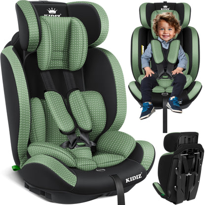 KIDIZ® Autokindersitz Triangle Premium Kindersitz Kinderautositz | Autositz Sitzschale | 9 kg - 36 kg 1-12 Jahre | Gruppe 1/2/3 | universal | zugelassen nach ECE R129/03 | mit Isofix - Meloni2
