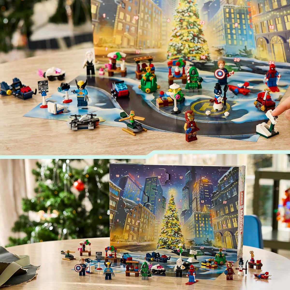 LEGO Marvel Adventskalender 2026 Spielzeug für Kinder ab 6 Jahren 76340