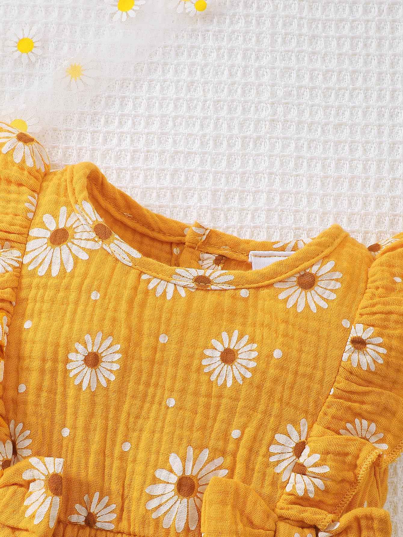 UUAISSO Newborn Baby Girl Clothing Long Sleeve Ruffle Jumpsuit Bowknot Romper Infant Girls Autumn Winter Outfits