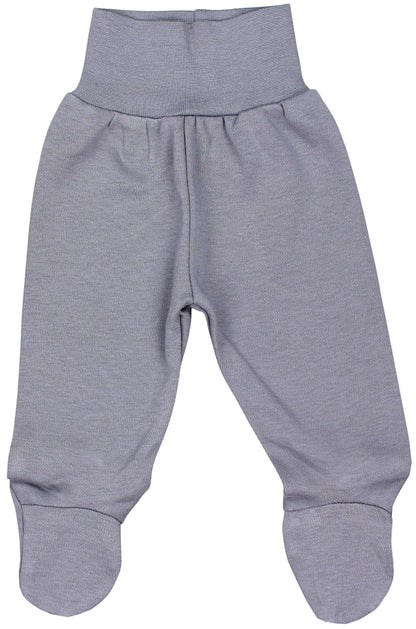 TupTam Pumphose Baby Jungen mit Fuß 3er Pack – Weiche Baby Hose aus Baumwolle mit Komfortbund