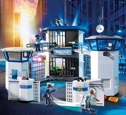 PLAYMOBIL City Action 6872 Polizei-Kommandozentrale mit Gefängnis, für Kinder von 4-10 Jahren