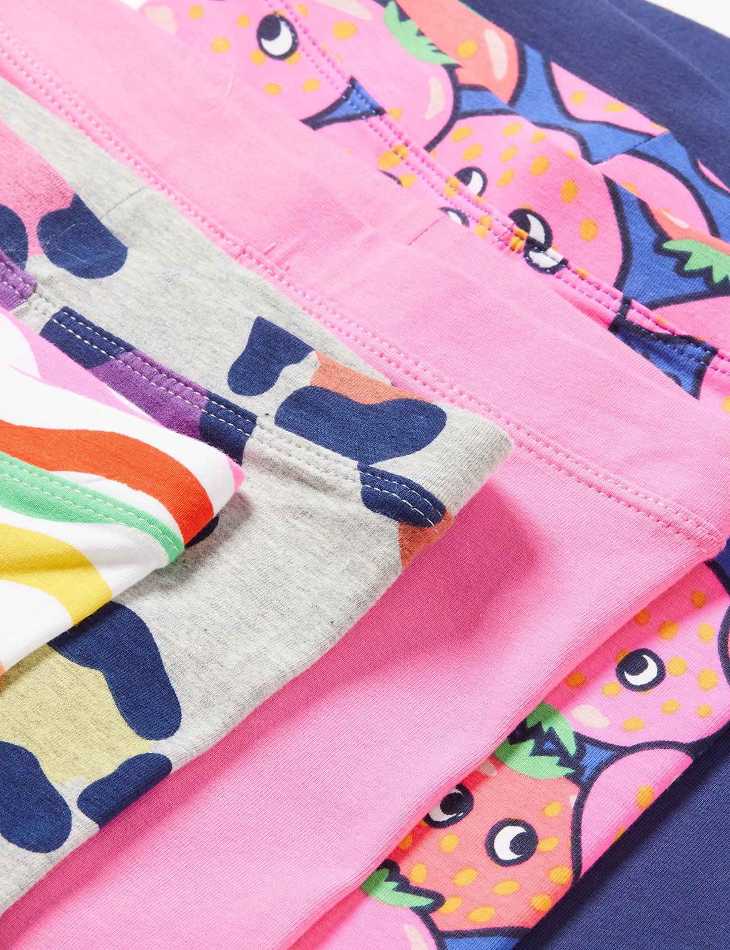 Amazon Essentials Mädchen Midi-Radshorts (Früher Spotted Zebra), 5er-Pack