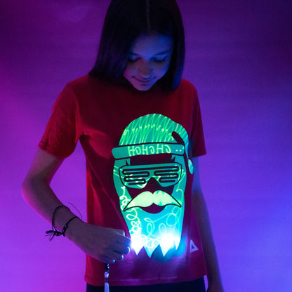 Illuminated Apparel Leuchtet Im Dunkeln Interaktives Leucht-T-Shirt
