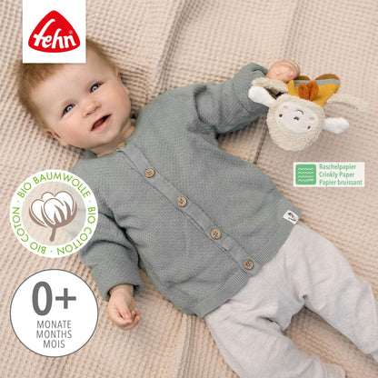 Fehn Knister Seestern – Activity Baby Raschel Spielzeug zum Greifen und Spielen - Activity-Rascheltier Babyspielzeug - Motorikspielzeug & Knisterspielzeug für Babys und Kleinkinder ab 0+ Monaten