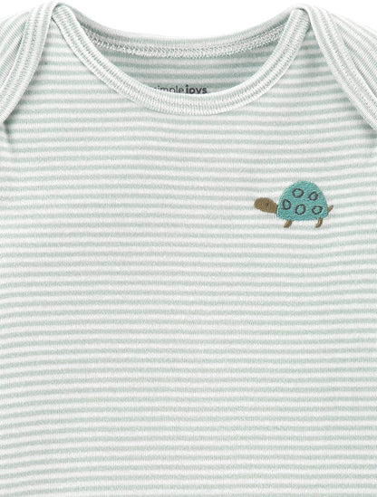 Simple Joys by Carter’s Baby Girls‘ 6-teilige neutrale Bodysuits (Kurz- und Langarm) und Hosenset Baby- und Kleinkindhosen-Kleidungssets (Packung mit 1)