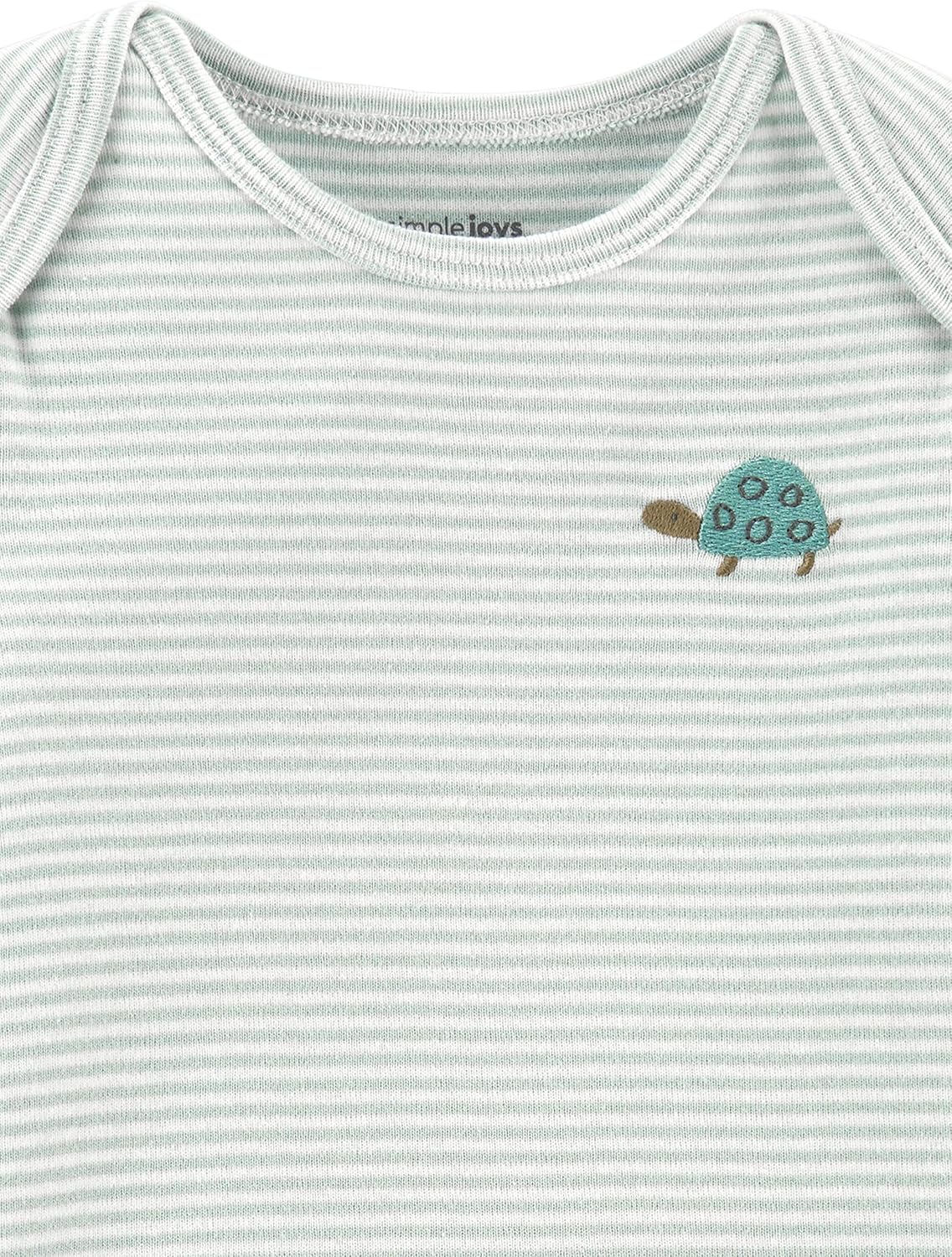 Simple Joys by Carter’s Baby Girls‘ 6-teilige neutrale Bodysuits (Kurz- und Langarm) und Hosenset Baby- und Kleinkindhosen-Kleidungssets (Packung mit 1)