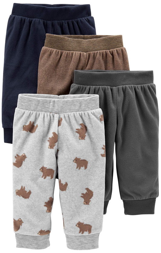 Simple Joys by Carter's Unisex Baby Trousers (Pack of 4)