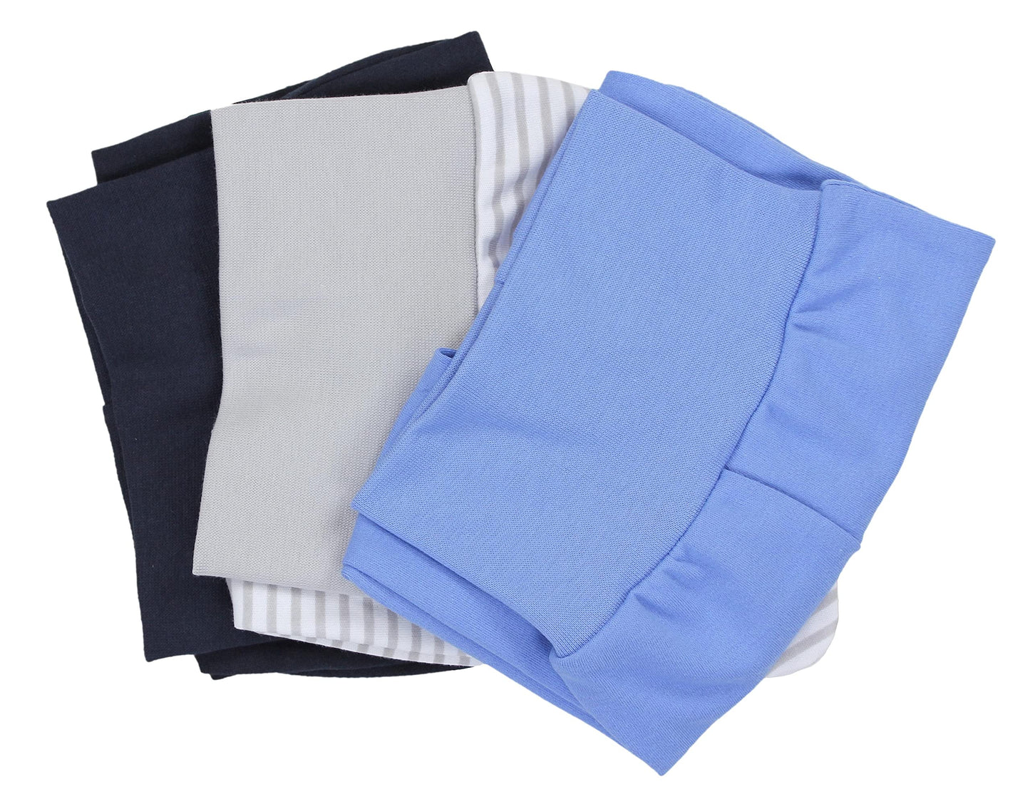 TupTam Pumphose Baby Jungen mit Fuß 3er Pack – Weiche Baby Hose aus Baumwolle mit Komfortbund