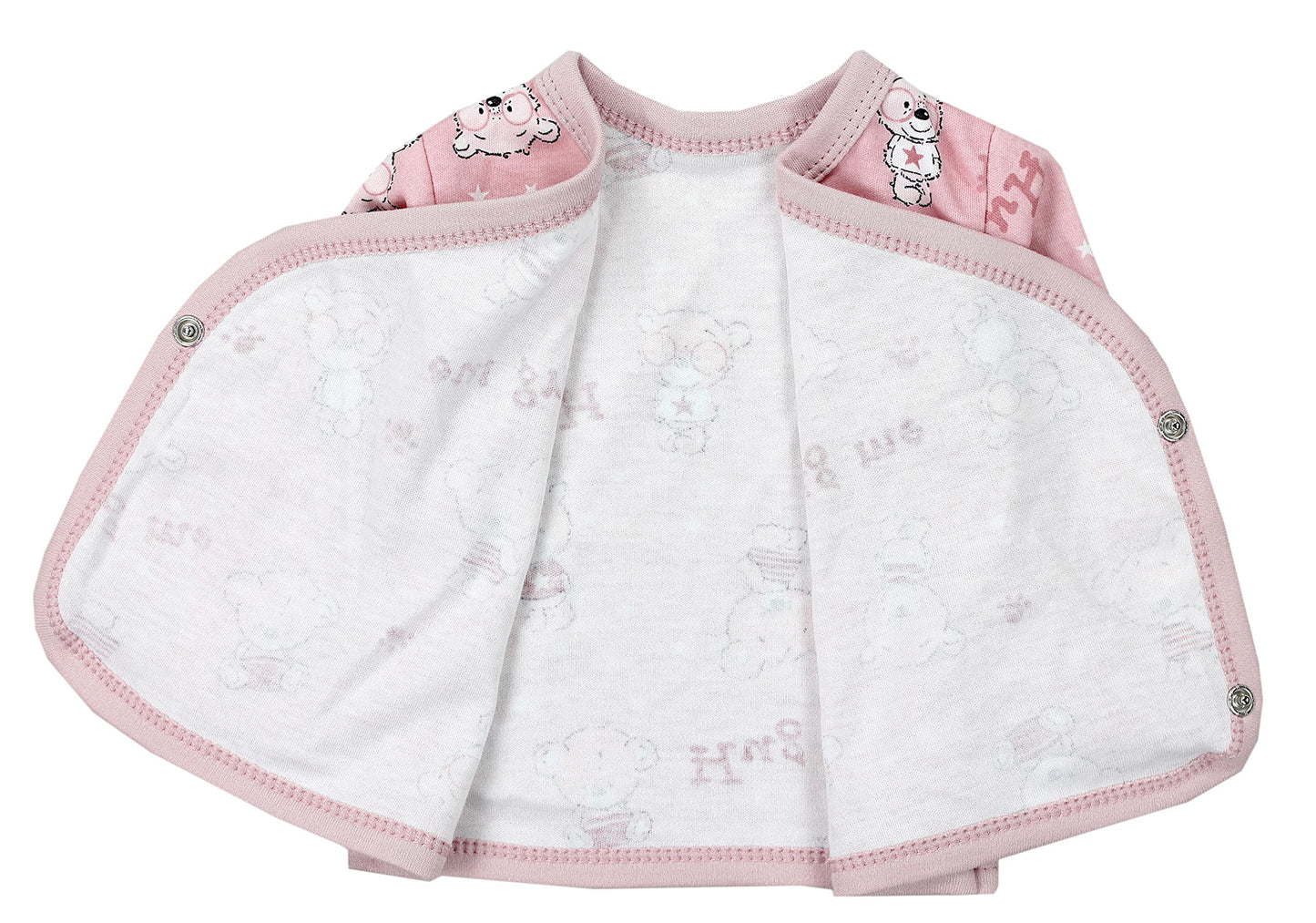 TupTam Baby Mädchen Langarm Wickelshirt Baumwolle 5er Set
