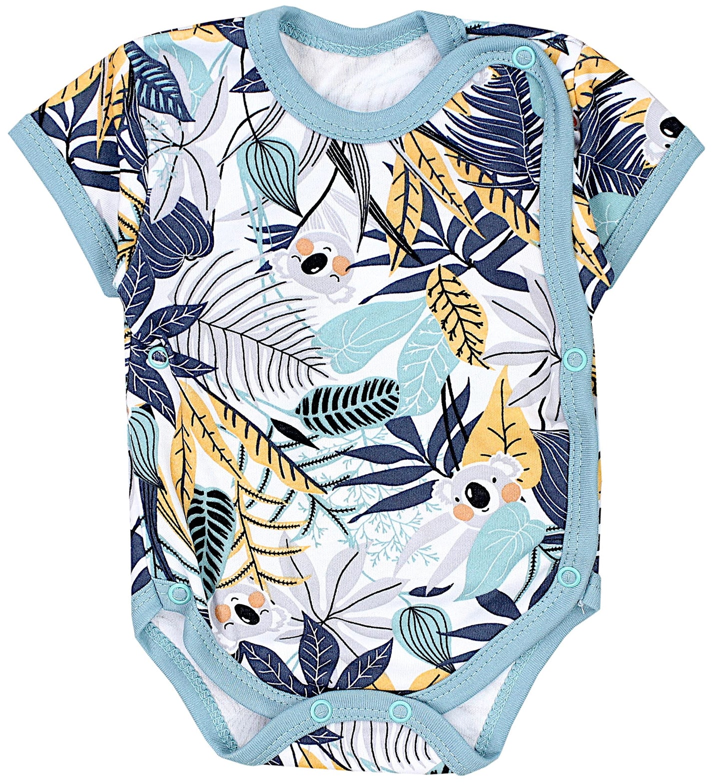TupTam Baby Body Kurzarm Jungen – Wickelbody Kurzarm aus Baumwolle im 5er Set – OEKO-TEX Zertifiziert
